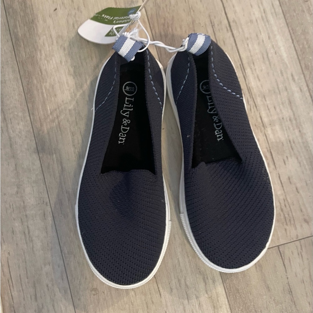 Lily & DAN NWT KIDS TODDLER LOAFER NAVY SHOES sz 9 10
